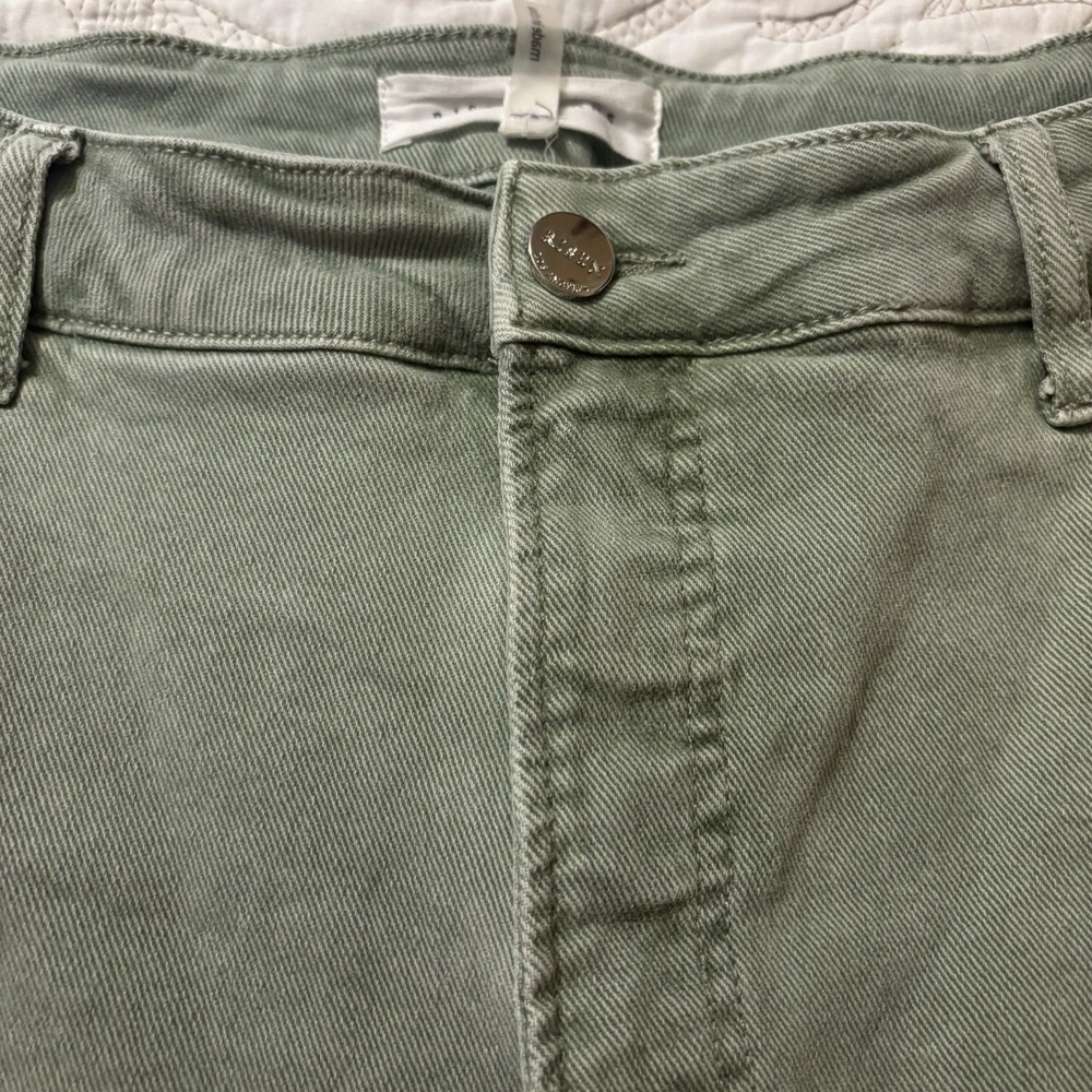High Rise Green Jeans - Picture 2 of 10